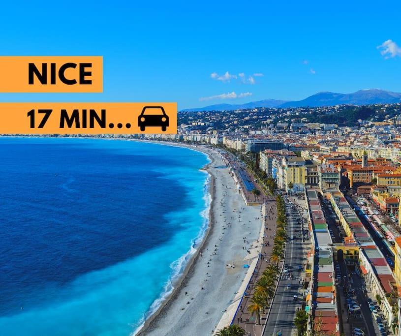 Lumineux, Tout Confort, Wifi & Terrace & Parking Saint-Laurent-du-Var Exterior foto